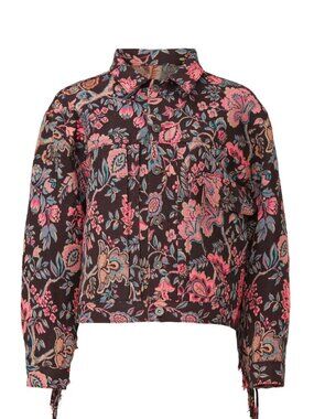 Levi's Made & Crafted Jacquard Floral Fringe Trucker Jacket